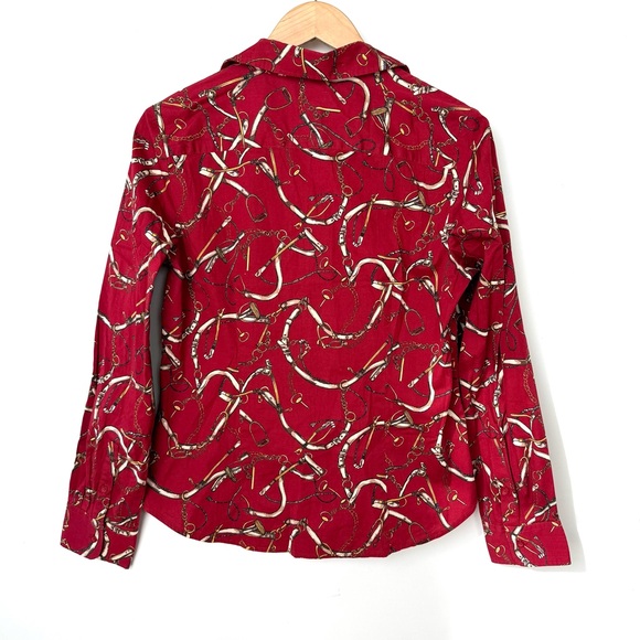 talbots equestrian button down - Picture 2 of 7